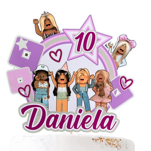 Roblox Girls Cake Topper - Picture 1 of 2